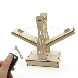Experimento científico DIY: Puente de madera colgante para niños