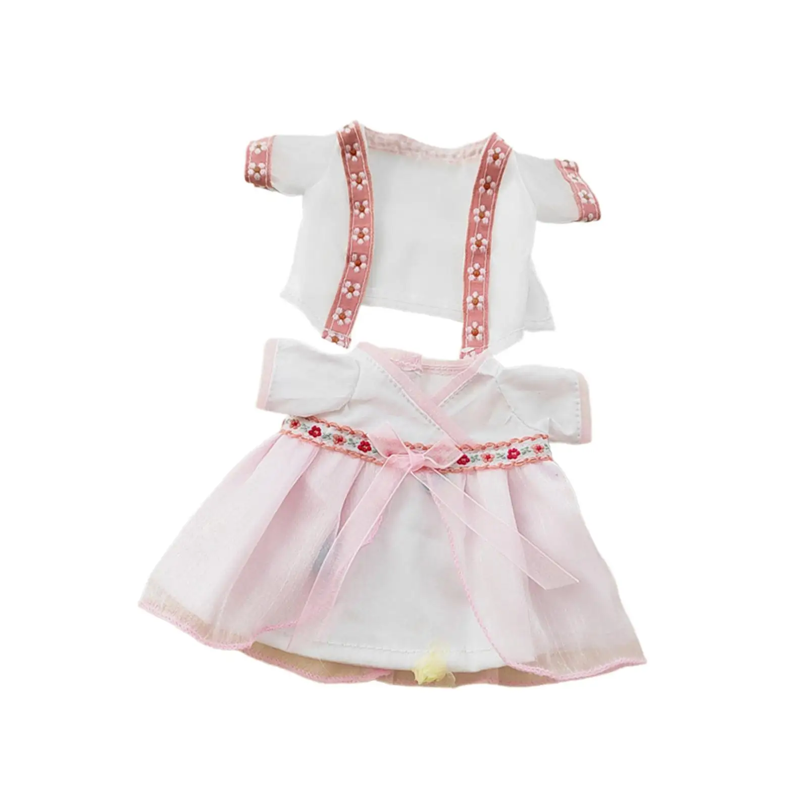 2x Fashion Dolls Hanfu Skirt Doll Clothes Costume for 7.8inch Dolls Dress up