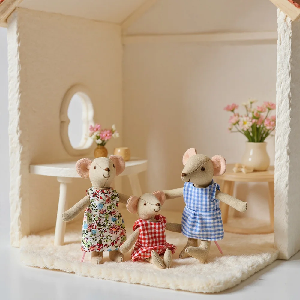 Muñeco de ratón de peluche suave para niños, juguete para vacaciones, regalo de cumpleaños, decoración de habitación, juego de simulación, amigo Animal, 1 Uds. - imagen 2