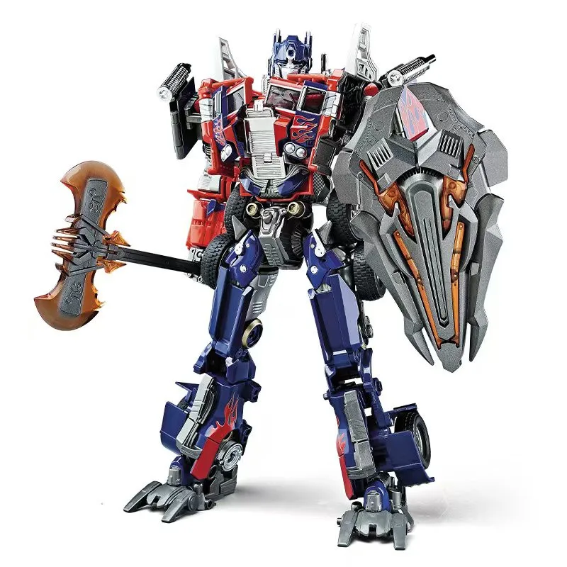 Nueva transformación M-01 Commander versión oscura Golden Optimus Prime figura de acción modelo aleación Robot coche juguetes regalo de cumpleaños - imagen 5