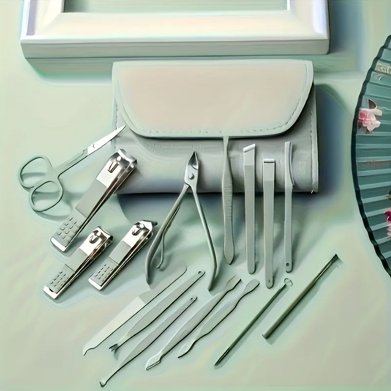 Kit de manicura y pedicura infantil de acero inoxidable, viaje - imagen 5