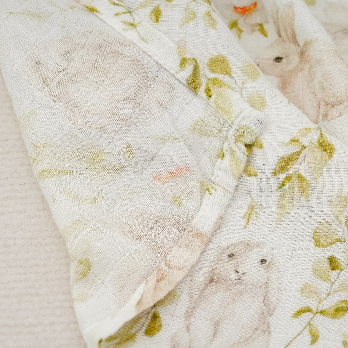 Elinfant-Manta envolvente de muselina de algodón y bambú con estampado Digital, manta receptora para bebé recién nacido - imagen 5