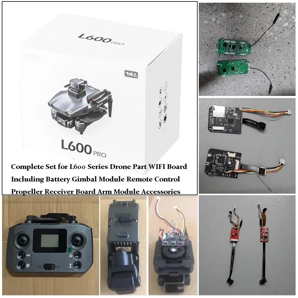 Accesorios completos para drone RC serie L600 – Negro
