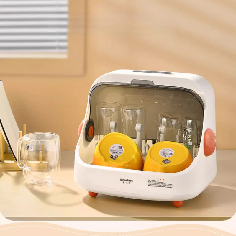 Esterilizador UV para biberones con secador, desinfección 99.99%, almacenamiento de capa de inicio con un solo toque, gabinete compacto para el cuidado del bebé en el hogar - imagen 2