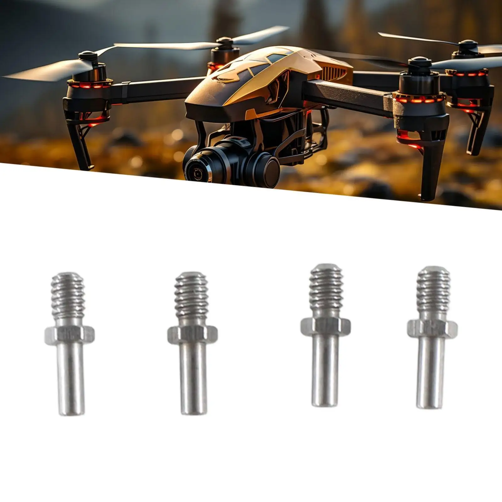 4x RC Helicopter Horizontal Axis Set Wear Resistance Upgrade DIY Modification Replace for Wltoys XK K124 K170 RC Aircraft Plane