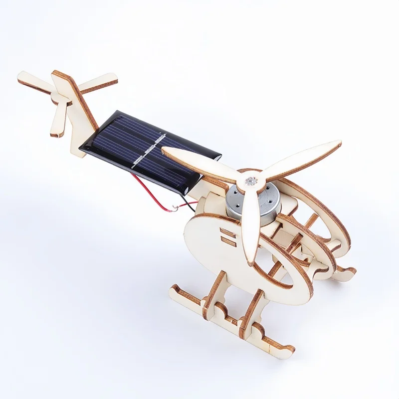 Avión Solar creativo, helicóptero, modelos DIY y juguete de construcción, modelo de ciencia y educación, juguete para niños, juguete de regalo - imagen 5