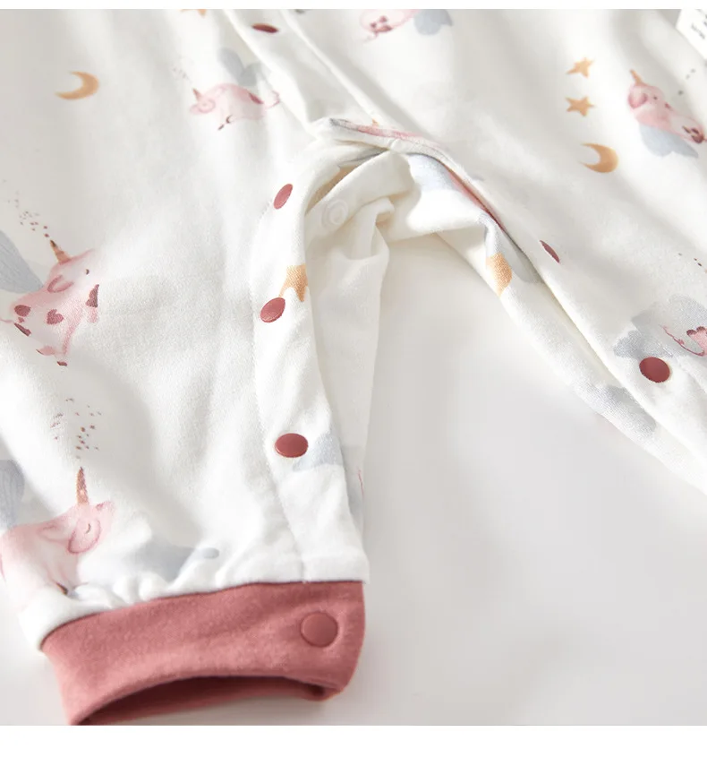 Pelele de manga larga en algodón para recién nacido estampado - imagen 4