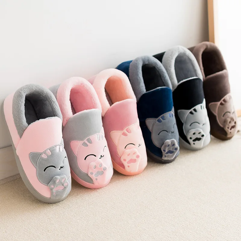 Zapatillas antideslizantes de algodón con dibujos para niños y niñas - imagen 5