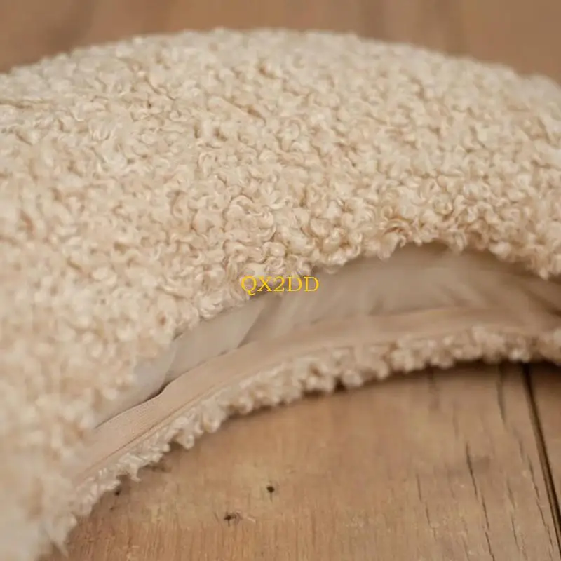 QX2D-almohada Adorable en forma luna para fotografía recién nacido, accesorios esenciales para sesiones fotos, cojín, - imagen 2