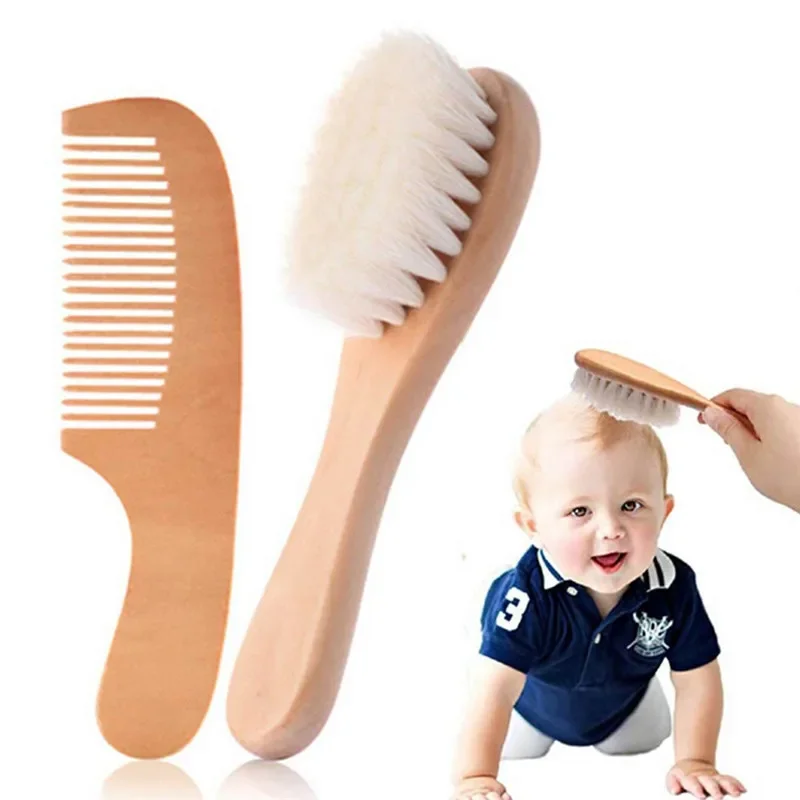 Kit de aseo para bebé – Peine de haya y cepillo suave