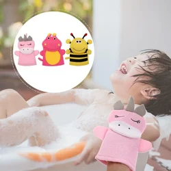 Guante de baño infantil de algodón para exfoliación suave y delicada