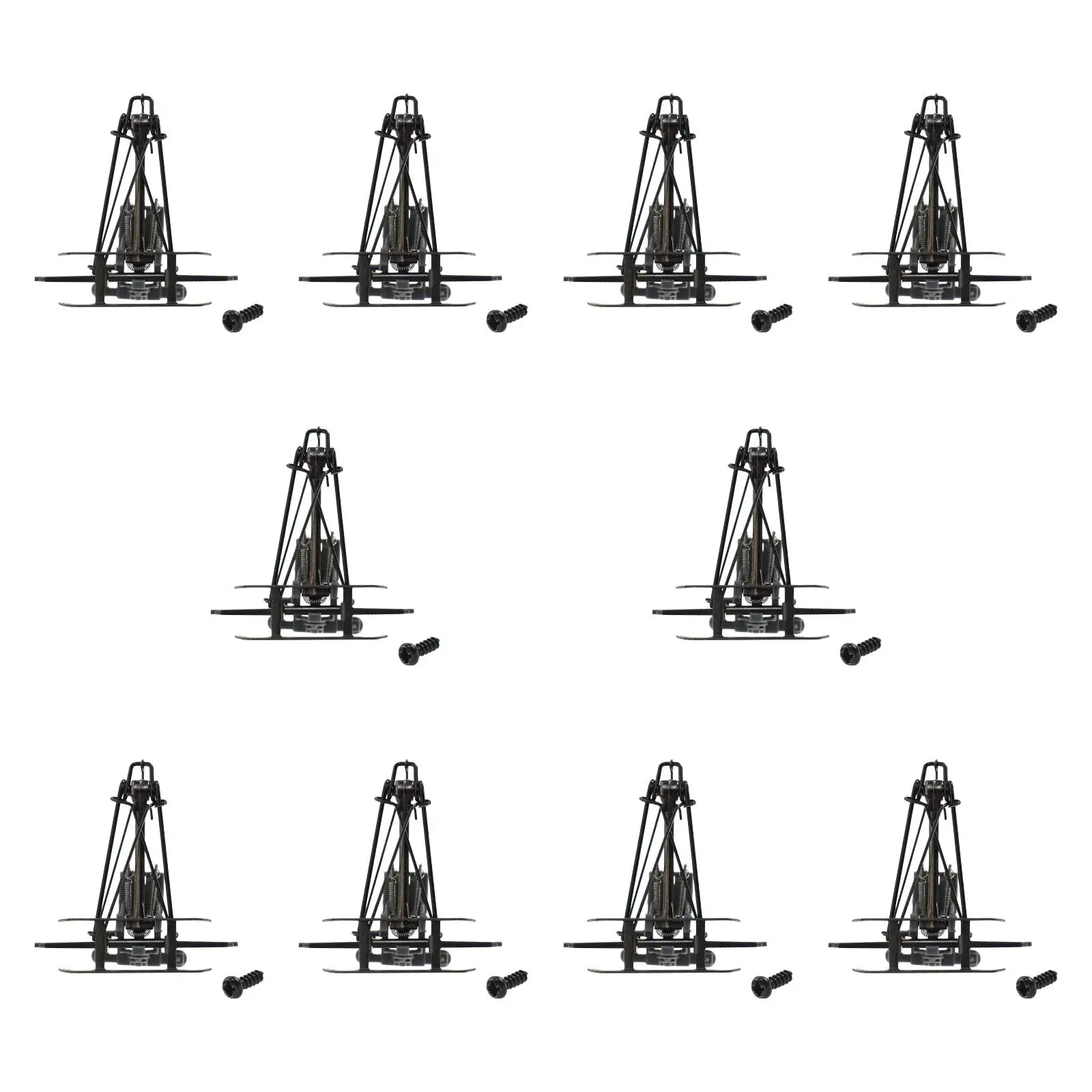 10Pcs Train Model Arm Pantographs Bow Building Kit Electric Traction Antenna