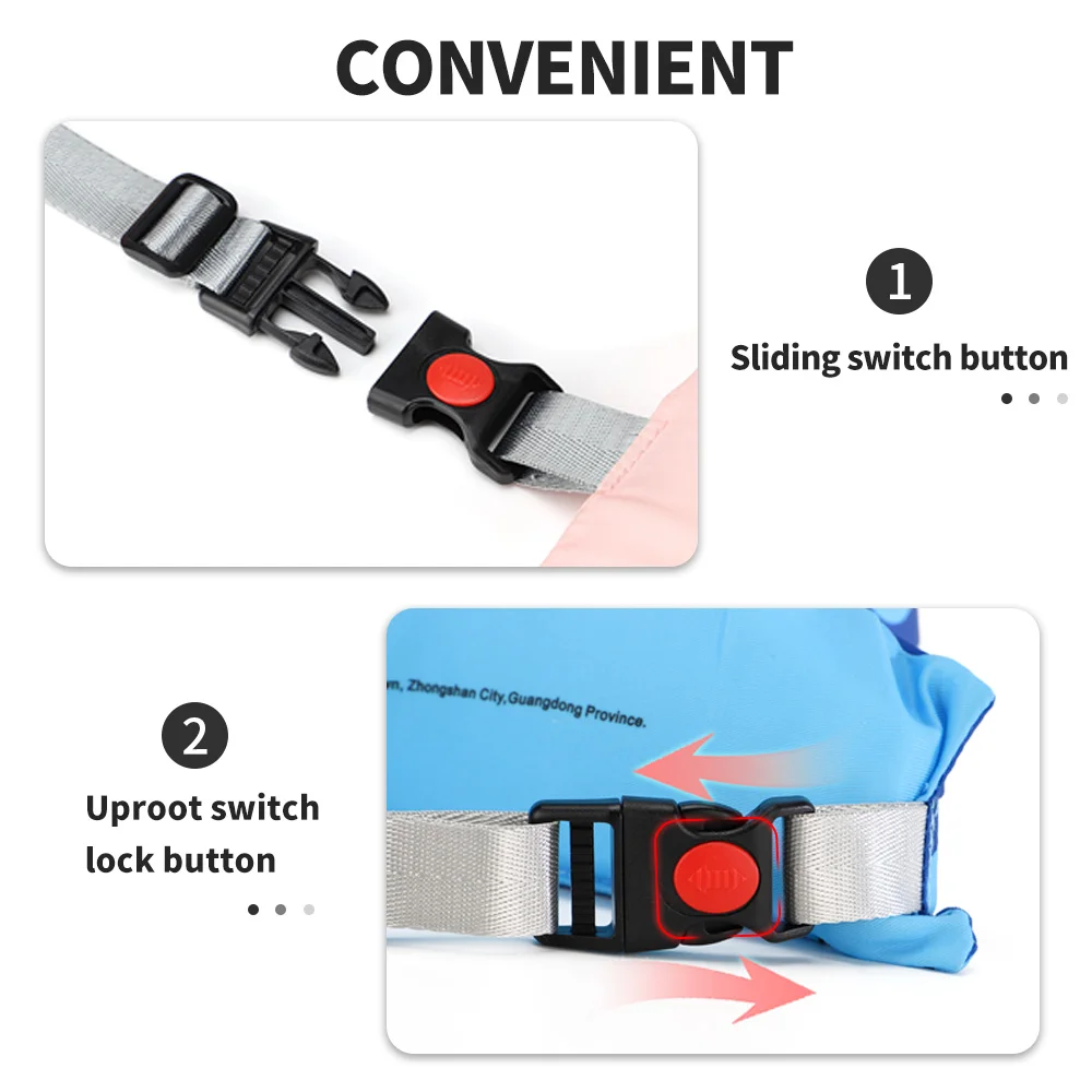 Traje de baño grueso de alta flotabilidad para niños, cinturón ajustable, anillo de brazo no inflable, chaleco salvavidas, chaqueta de natación, accesorios para niños, Verano - imagen 3