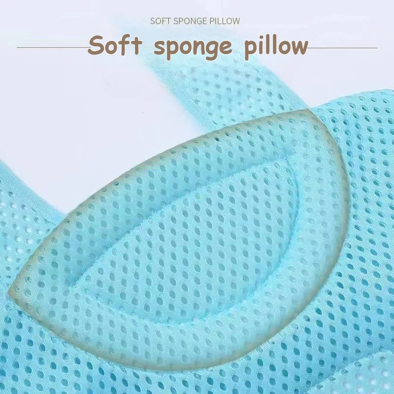Alfombrilla de soporte para asiento de baño de bebé, almohadilla y silla plegable para bañera, almohada para bañera para recién nacido, cojín corporal suave y cómodo antideslizante para bebé