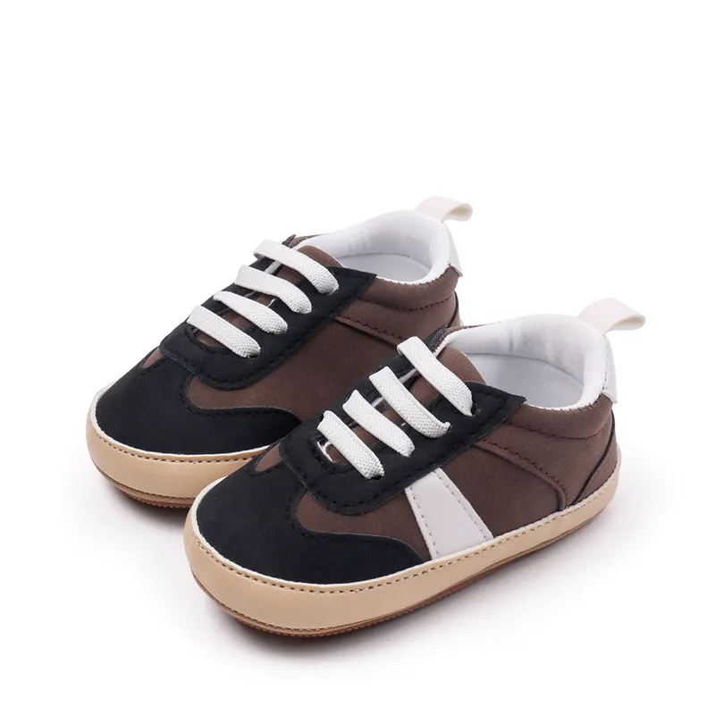 Nuevos zapatos de bebé, zapatos clásicos de cuero con suela suave antideslizantes para caminar para niños pequeños, zapatos casuales para niños, zapatillas de deporte para 0-18 meses - imagen 2