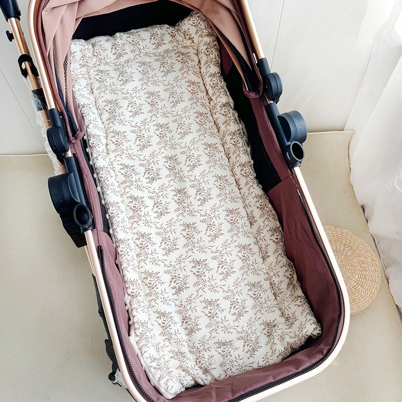 Cojín para asiento de cochecito de bebé de dibujos animados, colchoneta para asiento de bebé de algodón suave, colchón, cochecito para niños, alfombrilla para coche, accesorios para cochecito - imagen 2