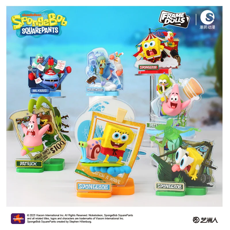 Bob Esponja Squarepants Patrick Star Squidward tentáculos viaje para un momento figura de acción caja ciega juguetes de Anime regalo de Navidad - imagen 2