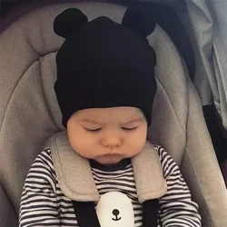 Gorro de bebé con orejas de osito – Algodón suave para recién nacidos
