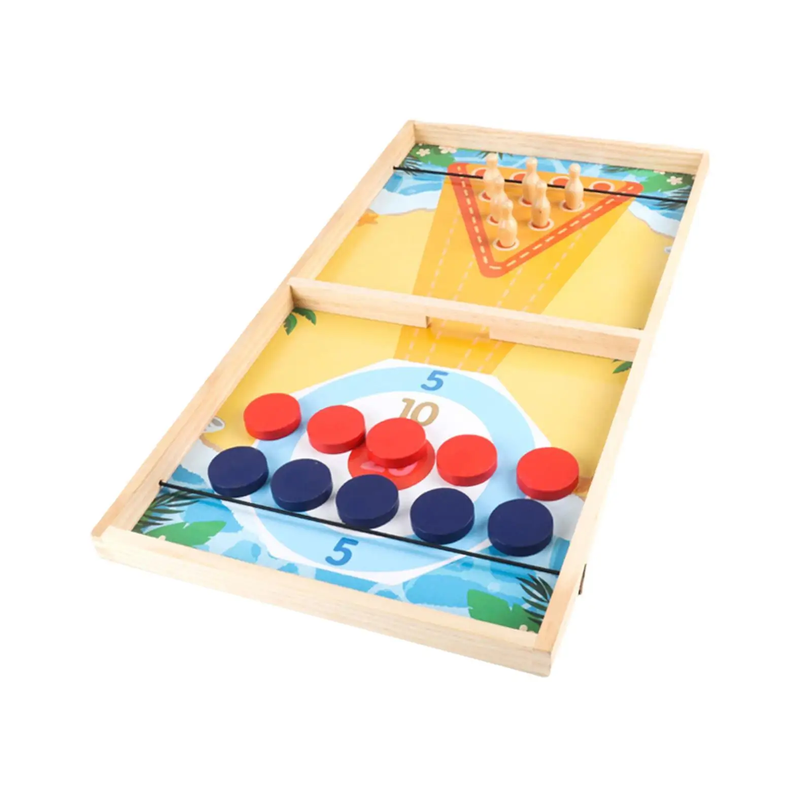Fast Puck Game 3 in 1 Board Game Desktop Table Game for Families Children Teens Friends