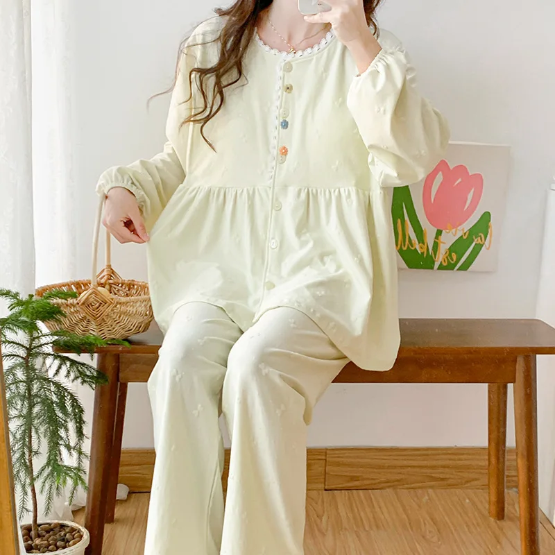 Ropa de dormir de maternidad, pijamas para embarazadas, ropa de lactancia para mujeres, ropa de Modal para amamantar, camisón - imagen 5