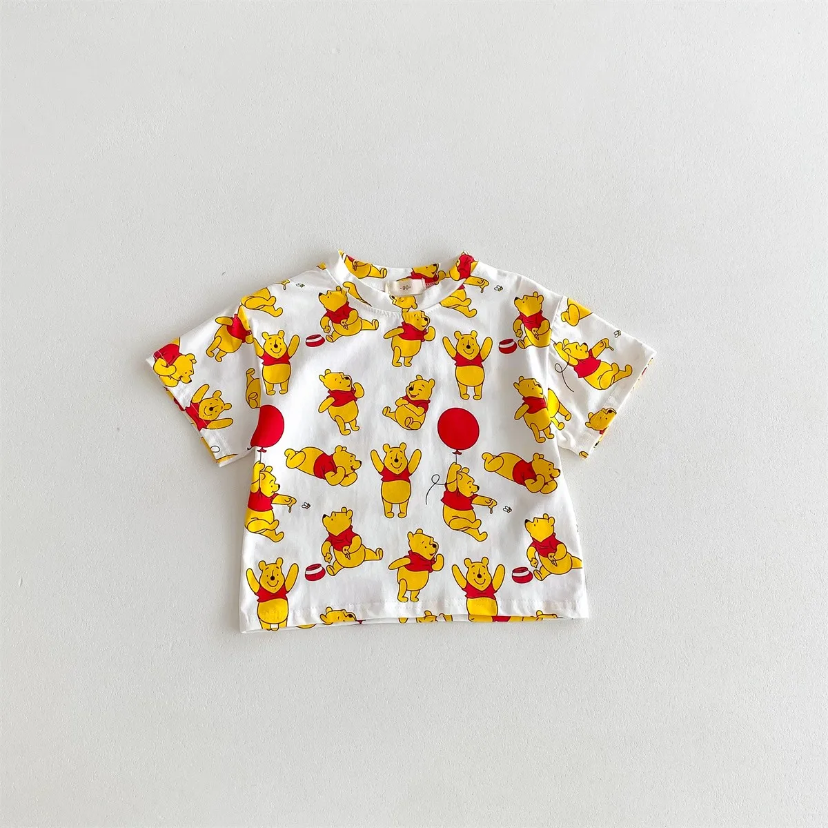 Camisetas de manga corta con estampado de dibujos animados para bebé, ropa de verano, Jersey holgado de cuello redondo, ropa para niños - imagen 5