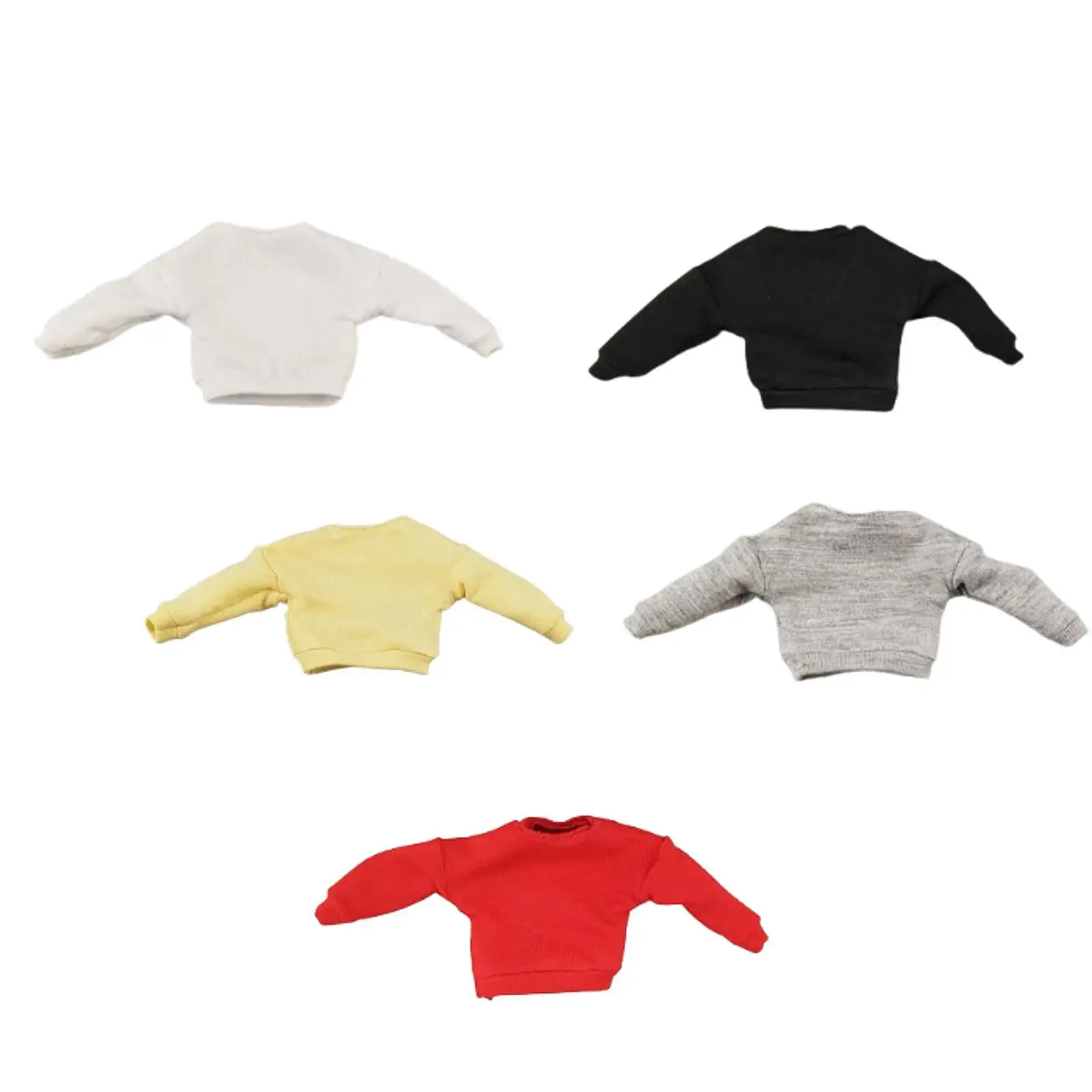 Suéter de punto para muñecas, disfraces para niñas pequeñas, decoración en miniatura, trajes para muñecas, ropa para muñecas, figura de acción de 6 pulgadas, 1/12