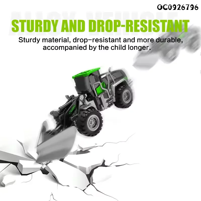 Camión fundido a presión de ingeniería de aleaciones, coche de juguete, modelo de construcción, vehículo, cargador, Tractor, grúa, excavadora, juguetes para niños, colección de regalos - imagen 3