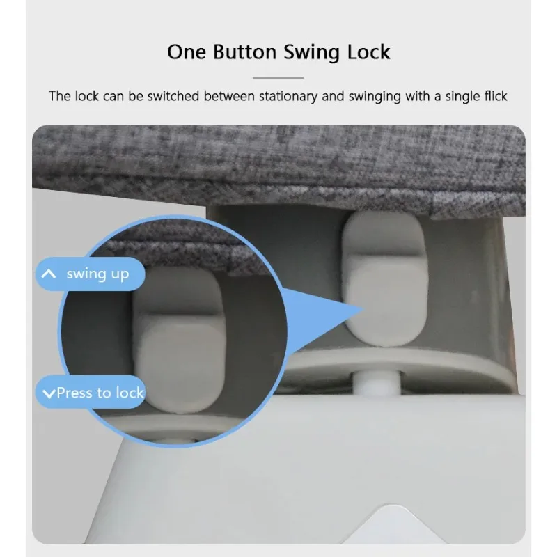 IMBABY mecedora eléctrica bebé con música y movimiento ajustable - imagen 4