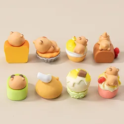 Figuras mini de capibara para decoración y regalo fanáticos