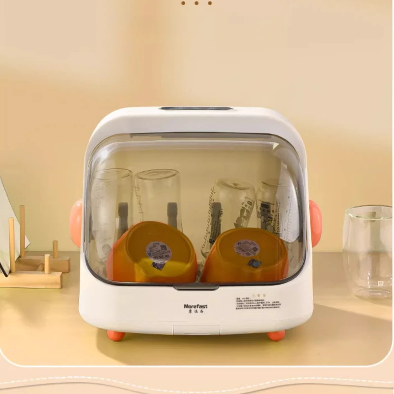 Esterilizador UV para biberones con secador, desinfección 99.99%, almacenamiento de capa de inicio con un solo toque, gabinete compacto para el cuidado del bebé en el hogar - imagen 3