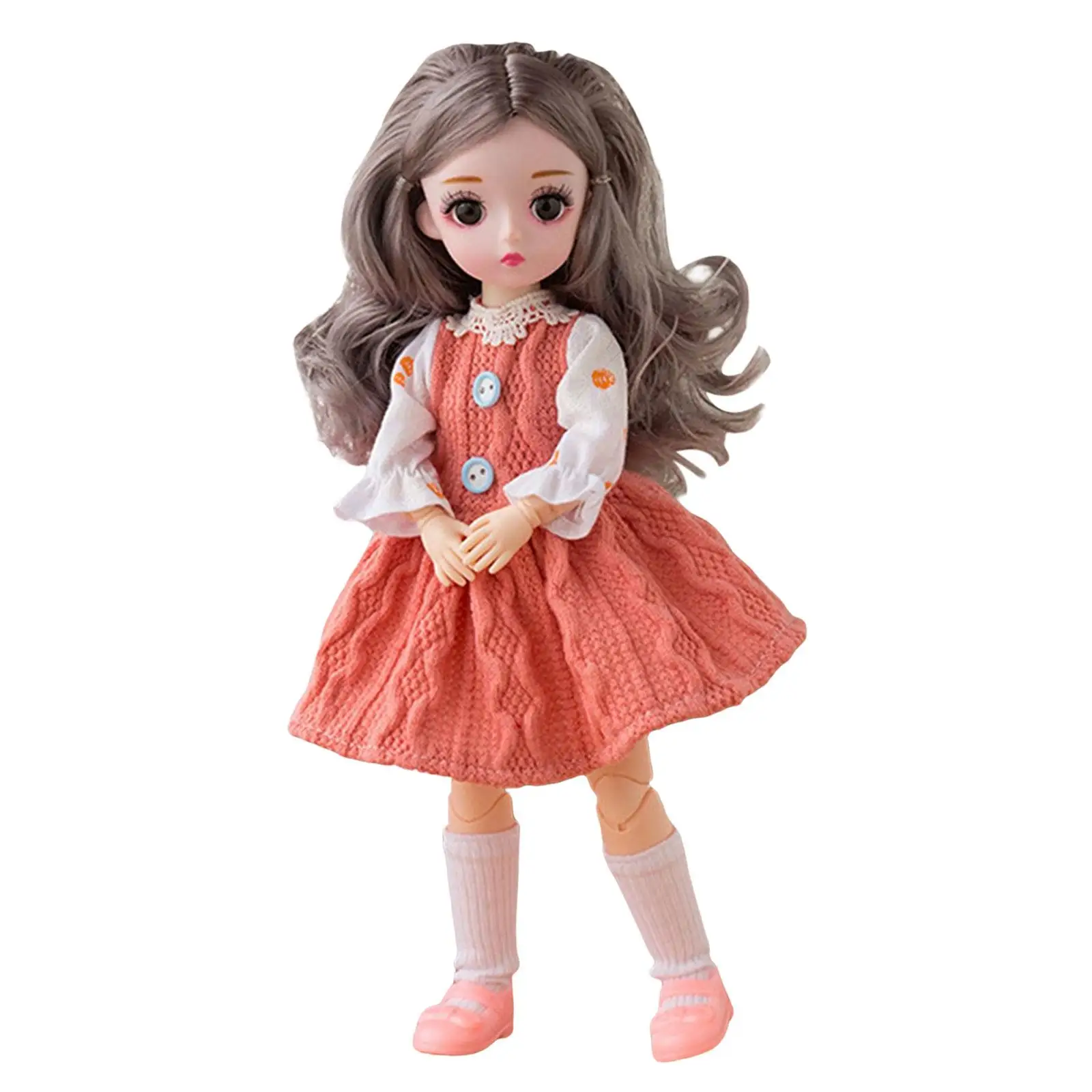 Muñeca BJD con accesorios: ropa, zapatos, peluca y maquillaje - imagen 2