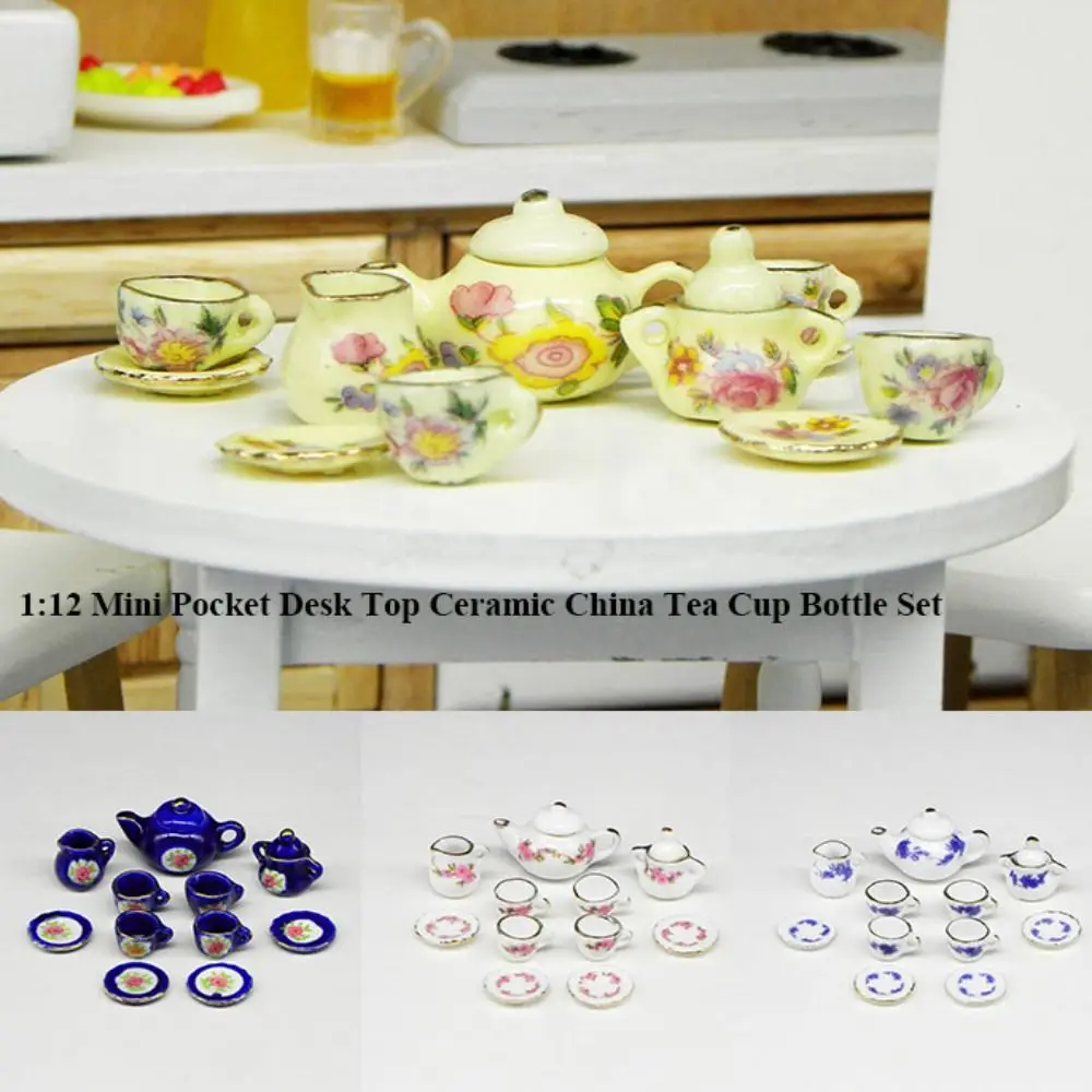 Nuevos accesorios para Mini casa de cerámica, 5 estilos, taza de té de China, decoración de casa para 1/6 BJD/para 11,5"/para Blythe - imagen 5