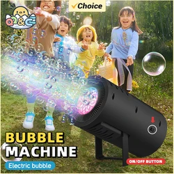 Máquina de burbujas manual con luz LED – Juguete para fiesta