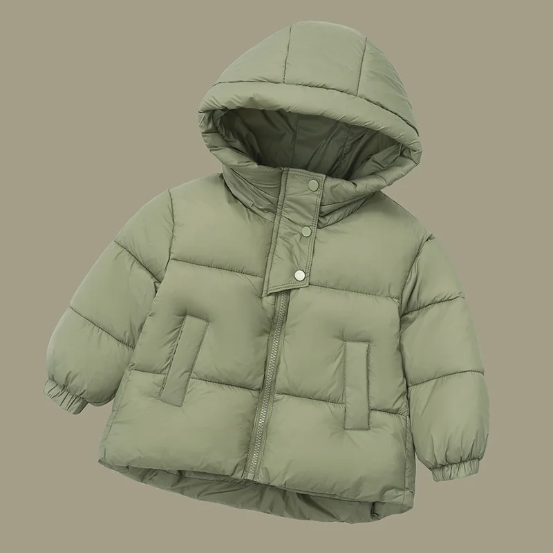 Parka infantil de plumón con capucha – Abrigo cálido para niño - imagen 4