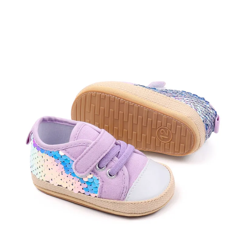 Nuevas zapatillas de deporte de primavera y otoño para niñas, zapatos ostentosos de suela suave antideslizantes para primeros pasos, zapatos informales para recién nacidos - imagen 4