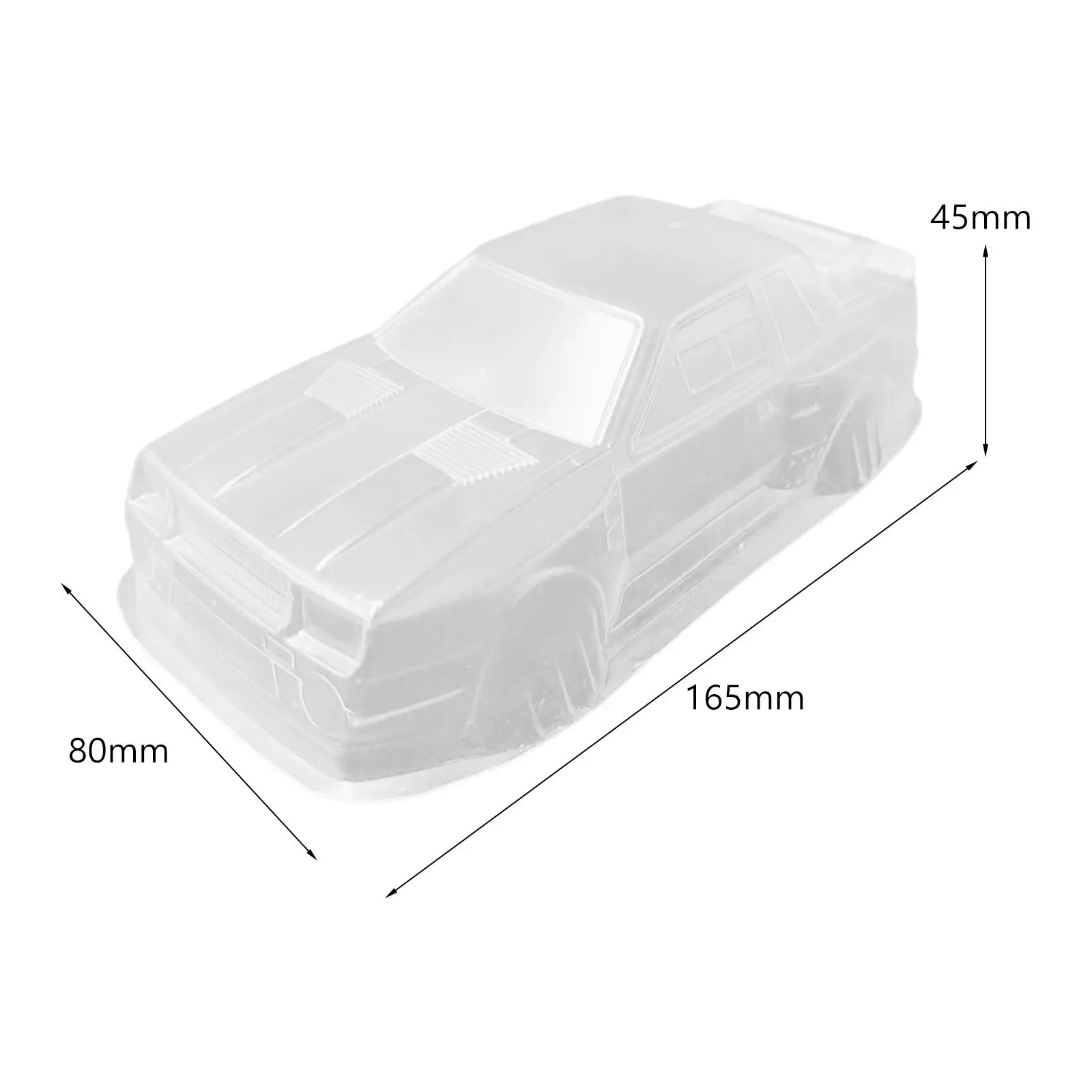 Car Shell Body Cover Wheelbase 98mm Thicken Material Kids Adults Gifts RC Clear Body for Crawler Truck Spare Parts DIY Parts