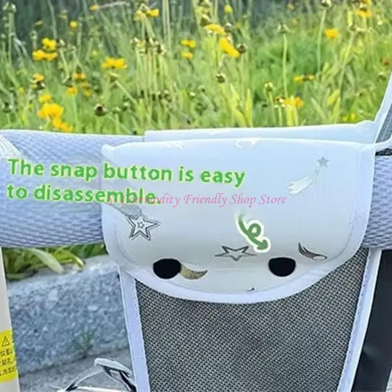 85AE Soporte asiento cochecitos ergonómicos respaldo transpirable Correas prácticas fáciles eliminar - imagen 4