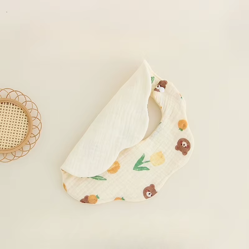 Babero de algodón suave para bebé – Protector absorbente para eructos y saliva - imagen 2