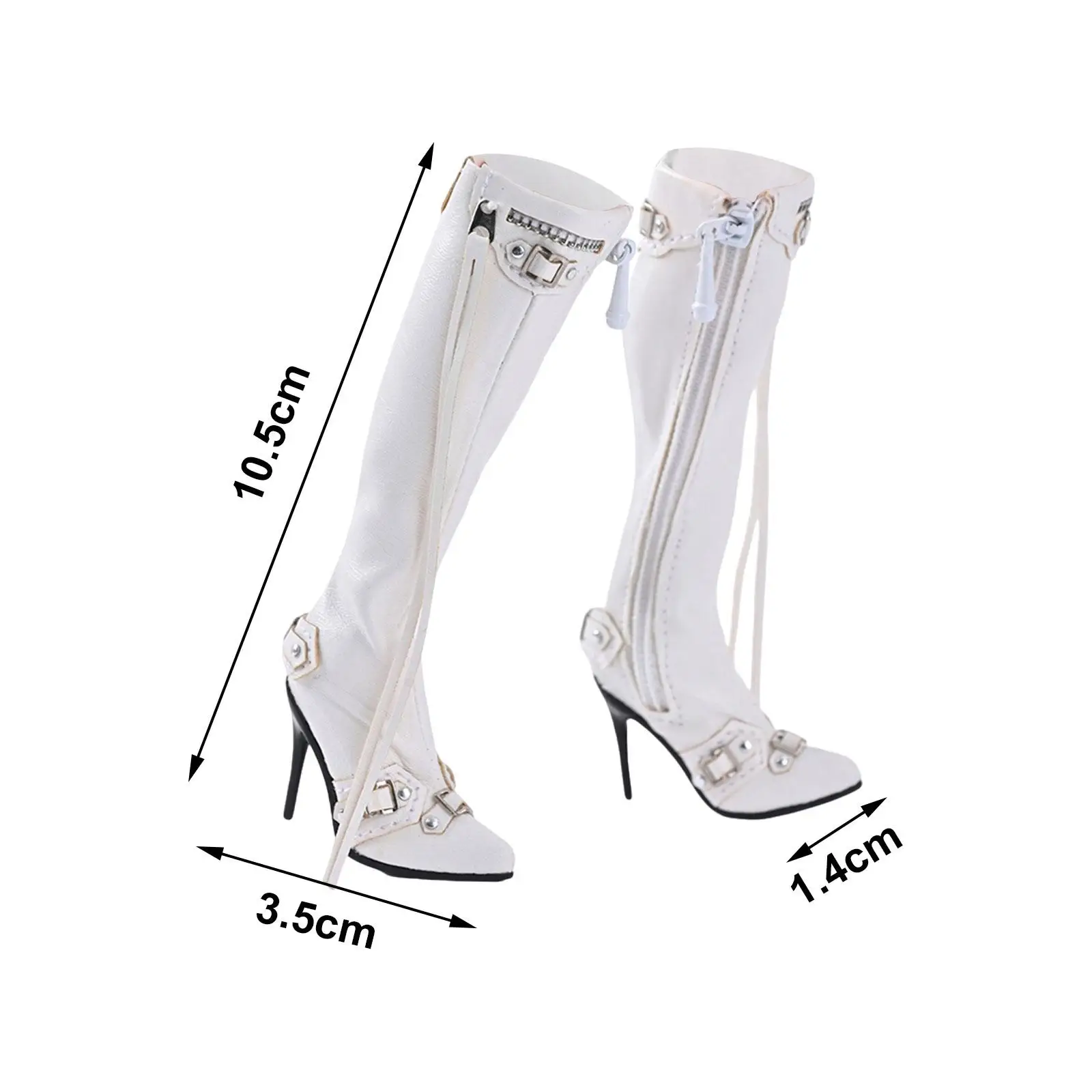 1/6 Action Figures High Boots PU DIY Costume Accessories Female Figure Boots