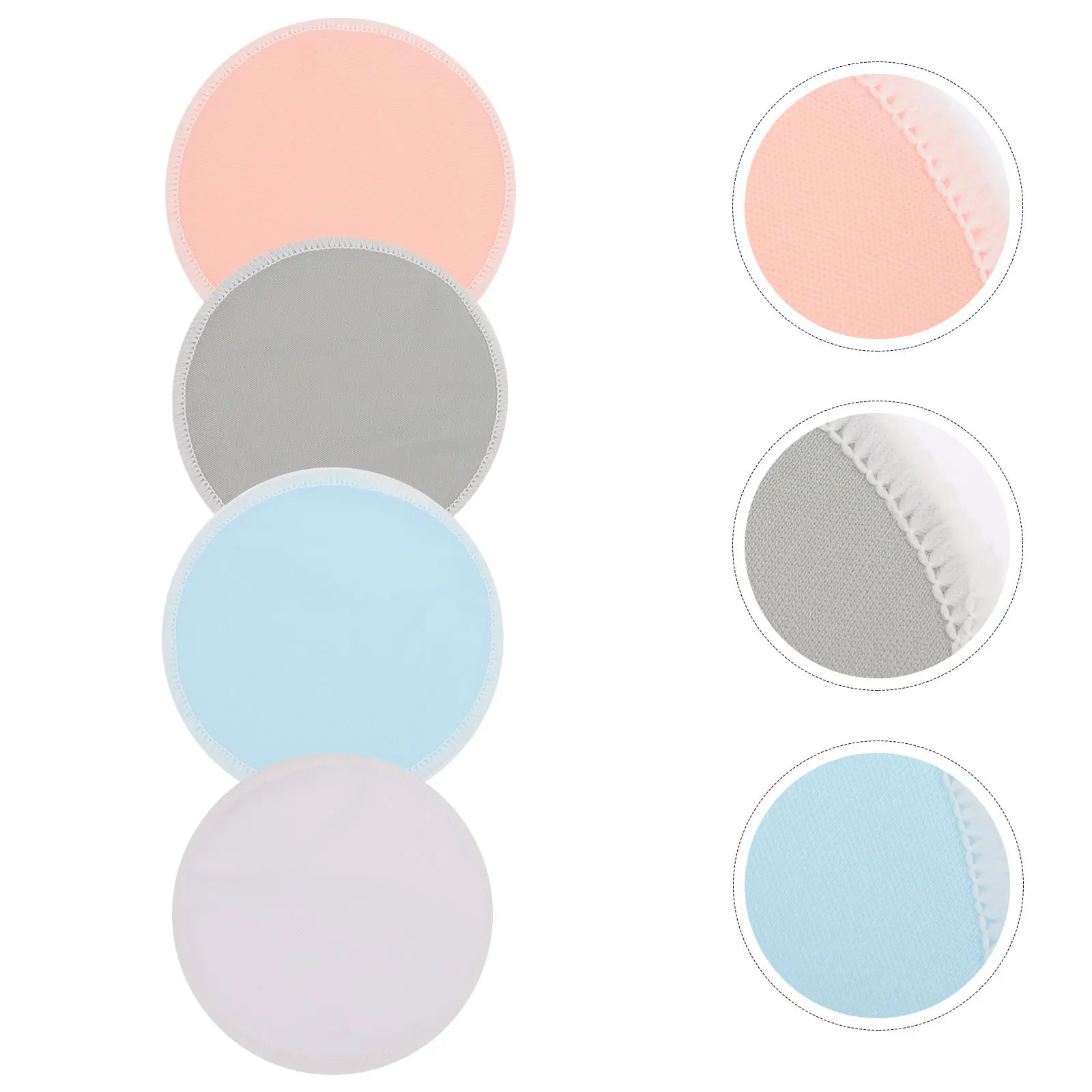4 pares de almohadillas de lactancia lavables almohadillas de lactancia cómodas y reutilizables a prueba de fugas almohadillas de lactancia reutilizables - imagen 4