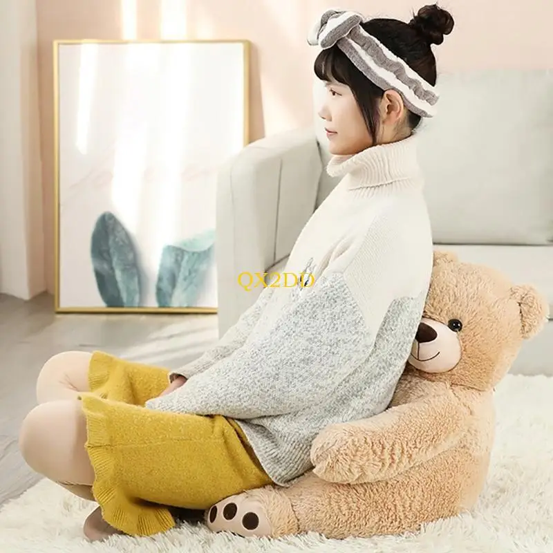 QX2D Sofá Sillón Infantil Felpa 50x50x45cm con Diseño Dibujos Animados Proporciona Comodidad y Apoyo para Que Bebé a