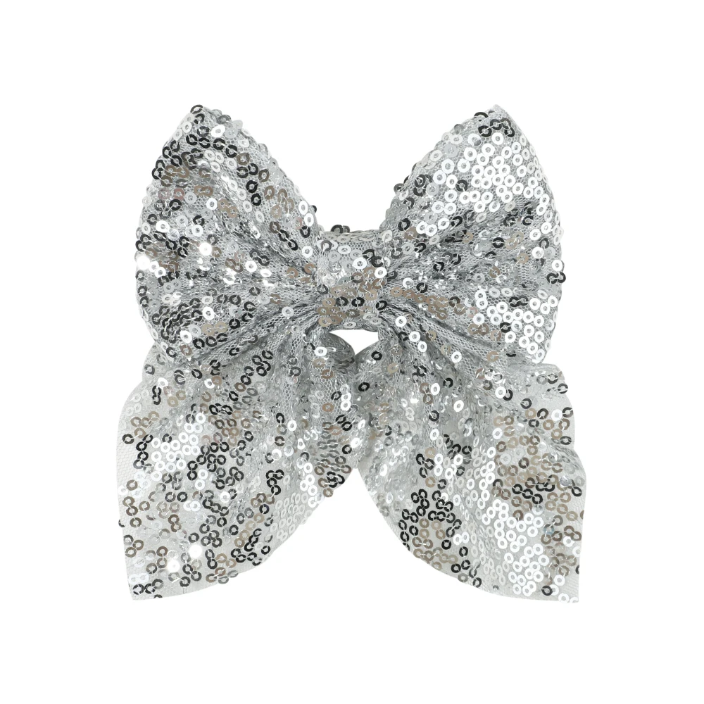 3 uds. De pinzas para el pelo con lazo con purpurina navideña, pinzas para el pelo grandes y brillantes de Color sólido para mujeres y niñas, bonitos accesorios para el cabello, regalos - imagen 5