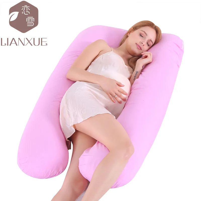 Almohada de maternidad en forma de U, almohada de protección de cintura, almohada lateral multifuncional para dormir, desmontable, lavable, para lactancia - imagen 5