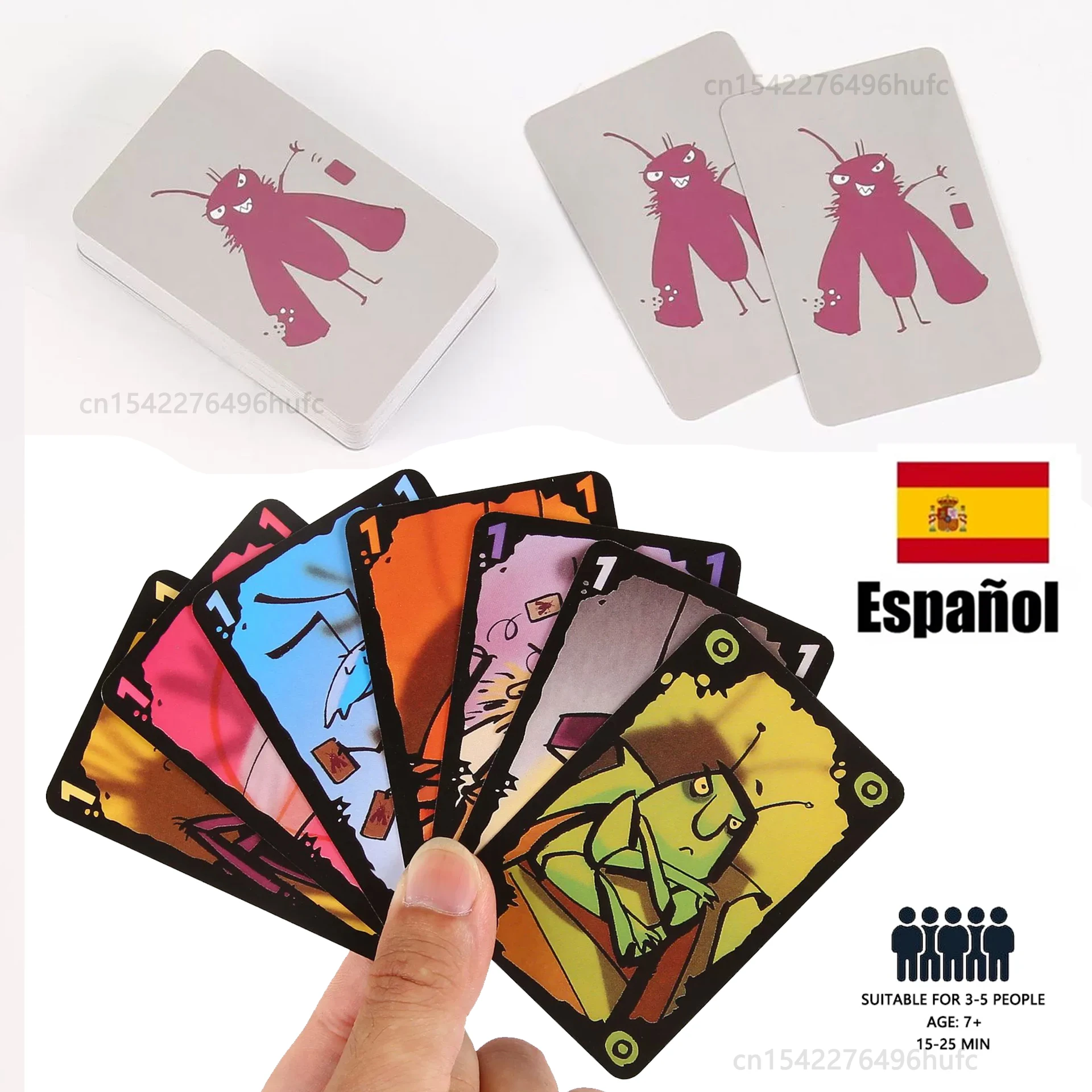 Juego de cartas The Moth Cheats para adultos y niños, juego de mesa suficiente, versión española, Juegos familiares para regalo de recuerdo de fiesta