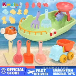 Set de playa 9 piezas: cubo, pala y juguetes para niños