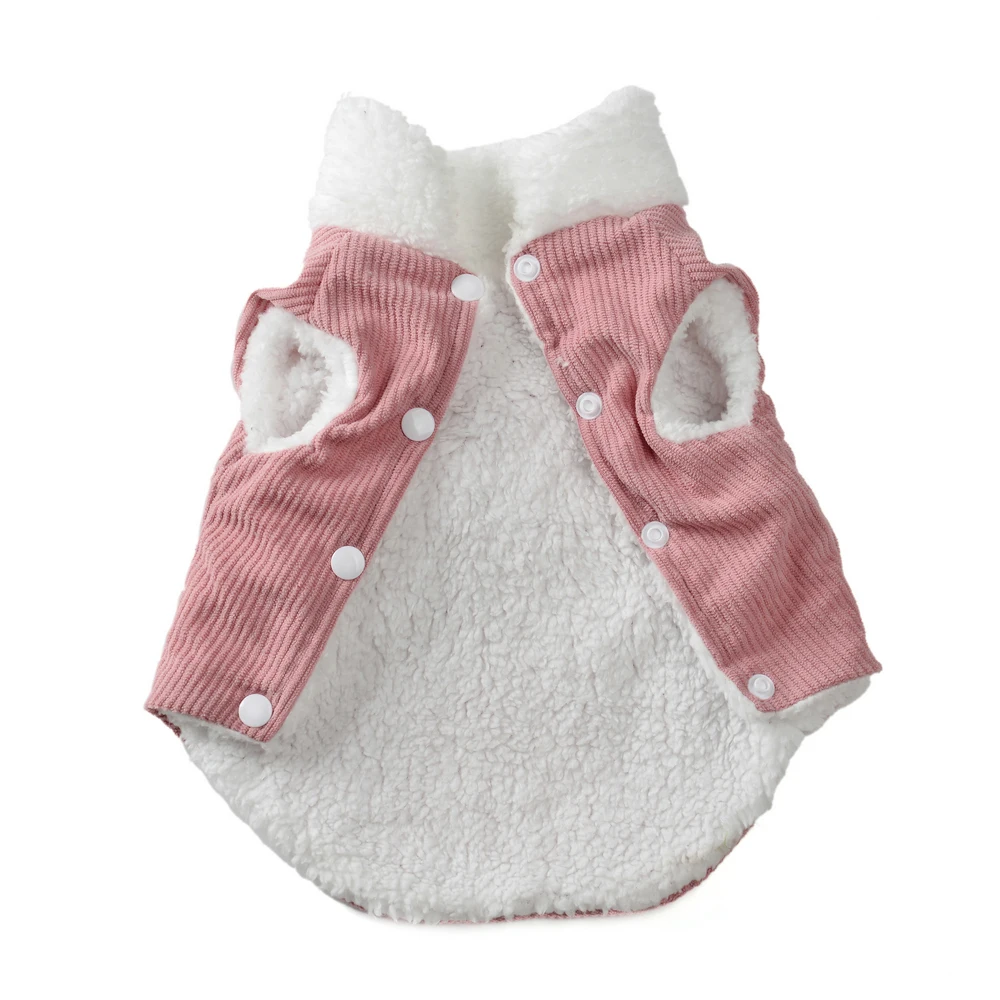 Chaqueta de invierno para cachorros, ropa cálida de lana para perros pequeños y medianos, chaleco con lazo, abrigo, suéter para Chihuahua Yorkie, disfraz para mascotas - imagen 3