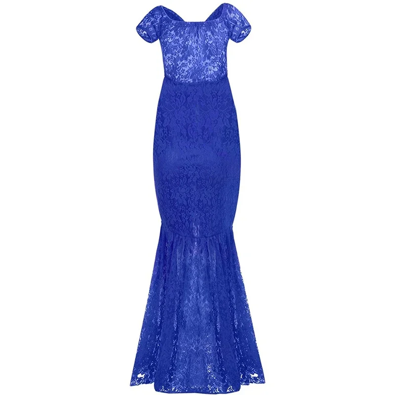 Vestido de sirena de encaje para embarazadas elegante - imagen 4