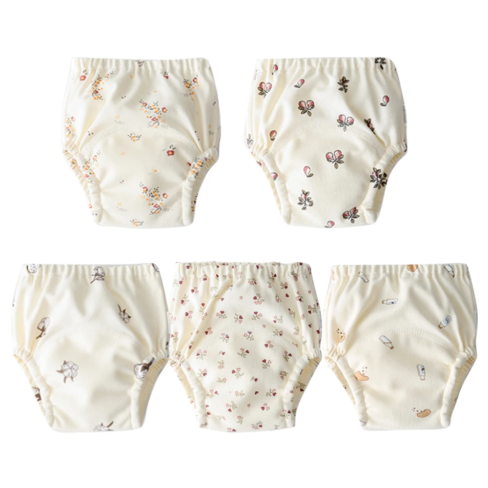 Pantalones de aprendizaje bebé algodón impermeable estampado animales