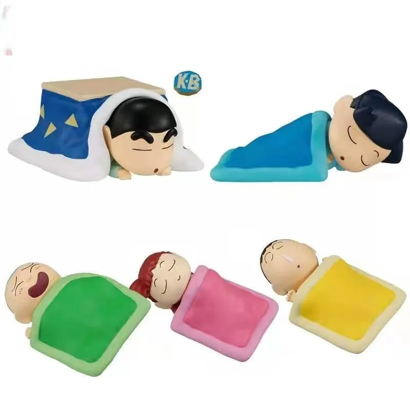 Crayon Shinchan Sleeping Series Gashapon Toys Nohara Misae figura bonita de dibujos animados modelo adornos Juguetes