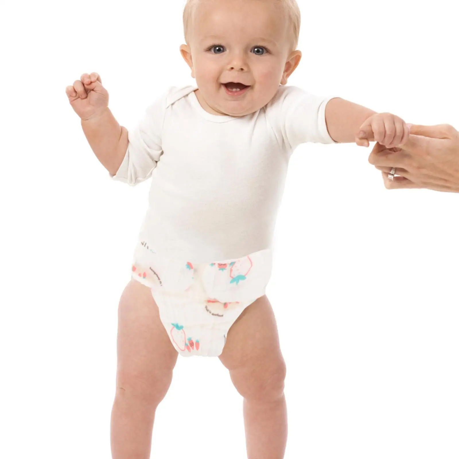 Pañales de algodón puro para bebé, paño lavable reutilizable, talla de 0 a 3 meses, pantalones de pañales infantiles suaves y transpirables, 2 uds. - imagen 5